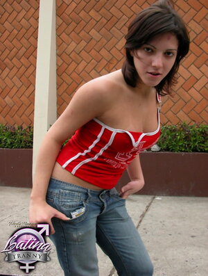 Ladyboy in Jeans Pictures